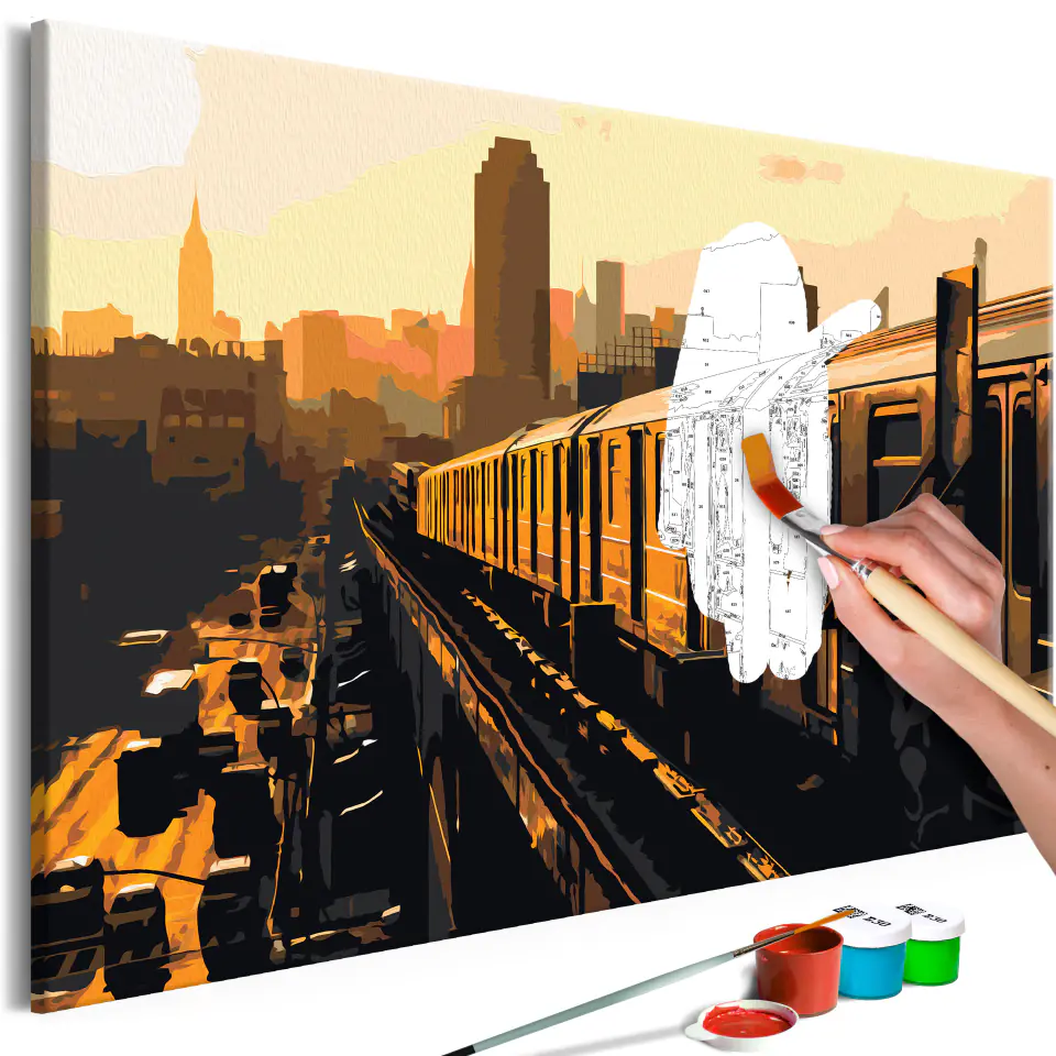 ⁨Self-painting - New York subway (size 60x40)⁩ at Wasserman.eu