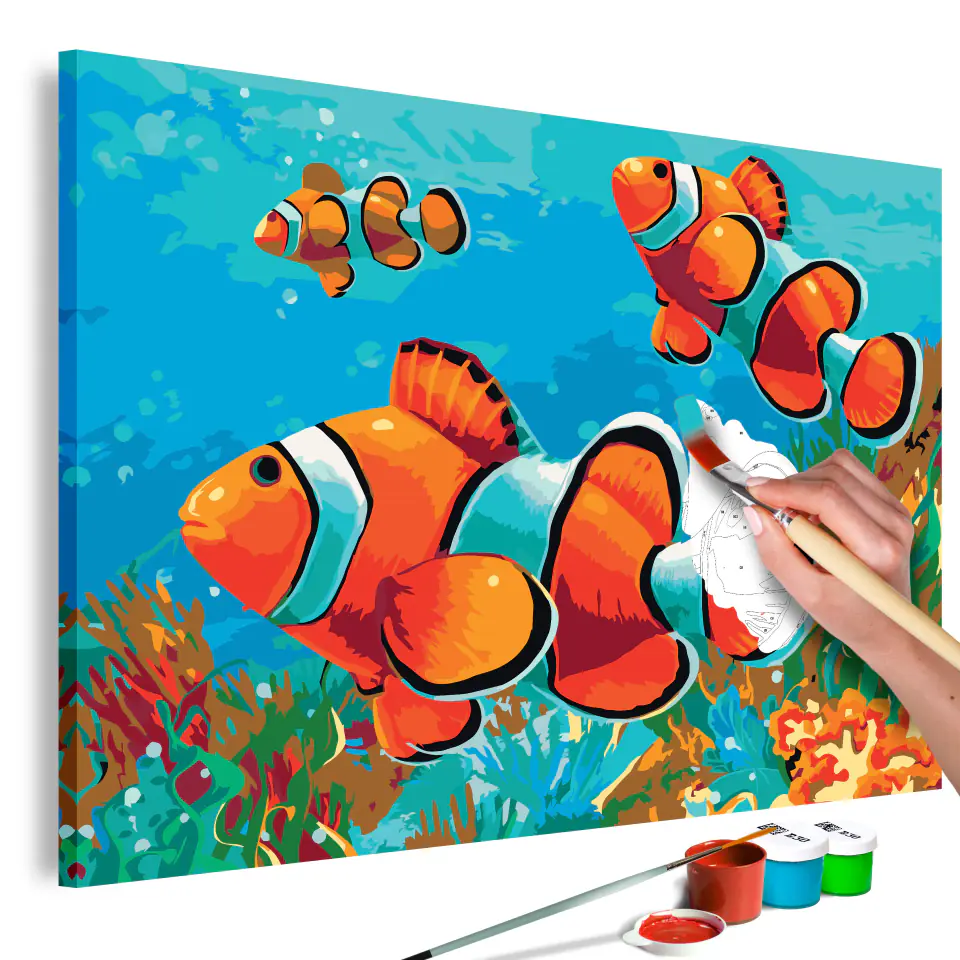 ⁨Self-painting - Goldfish (size 60x40)⁩ at Wasserman.eu