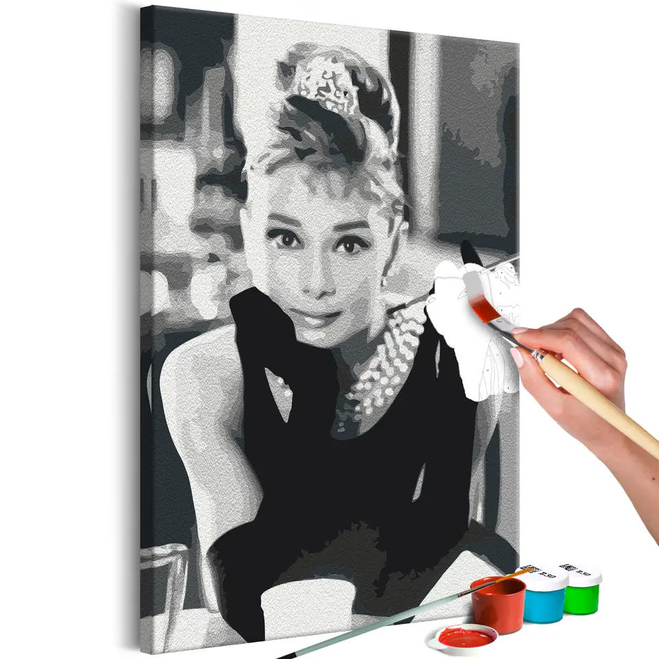 ⁨Self-painting - Elegant breakfast (size 40x60)⁩ at Wasserman.eu