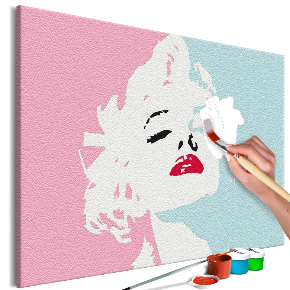 ⁨Self-painting - Marylin in pink (size 60x40)⁩ at Wasserman.eu