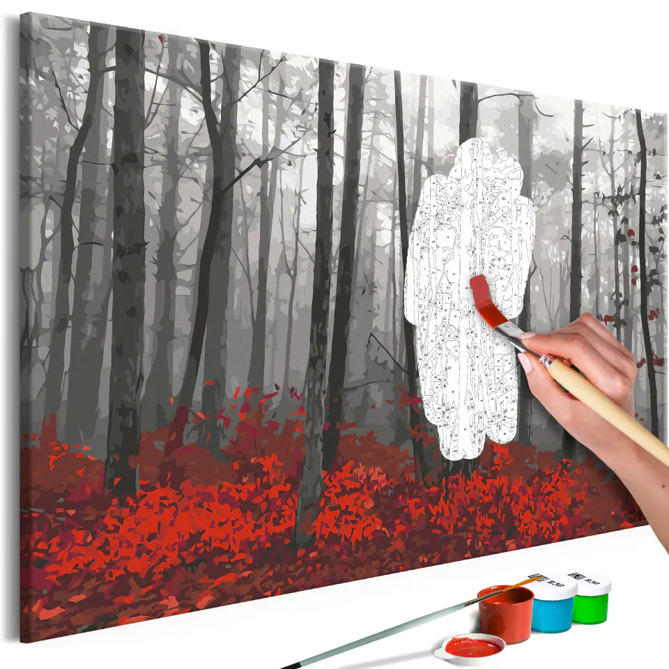 ⁨Self-painting - Bare trees (size 60x40)⁩ at Wasserman.eu