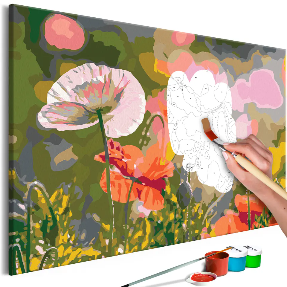 ⁨Self-painting - Colorful meadow (size 60x40)⁩ at Wasserman.eu