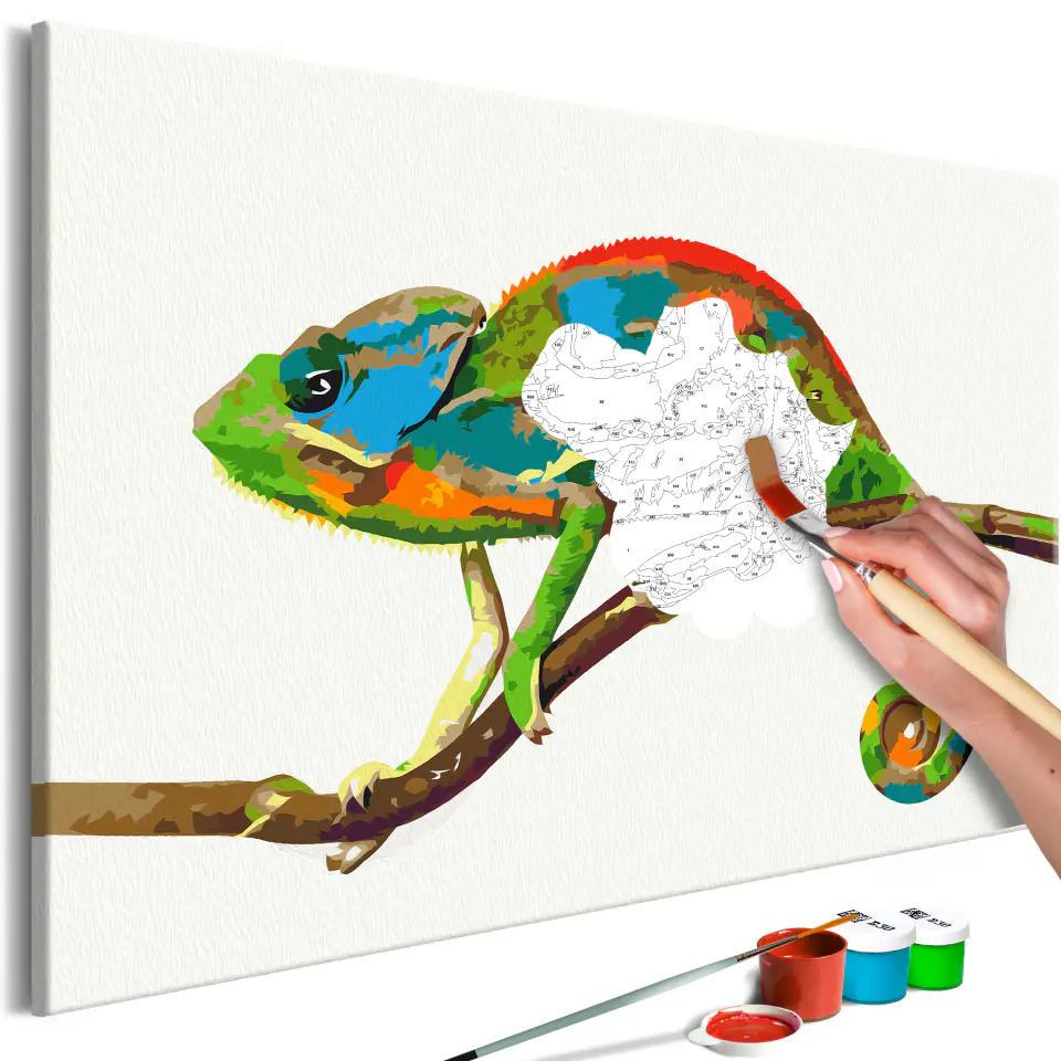 ⁨Self-painting - Chameleon (size 60x40)⁩ at Wasserman.eu