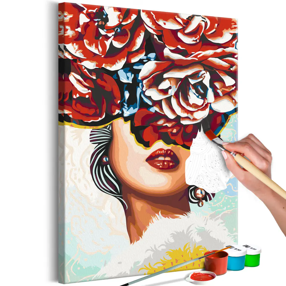 ⁨Self-painting - Cute lips (size 40x60)⁩ at Wasserman.eu