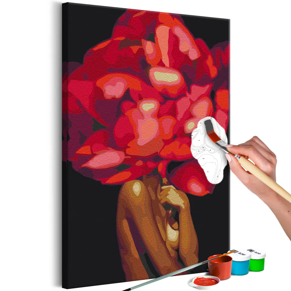 ⁨Self-painting - Flower head (size 40x60)⁩ at Wasserman.eu