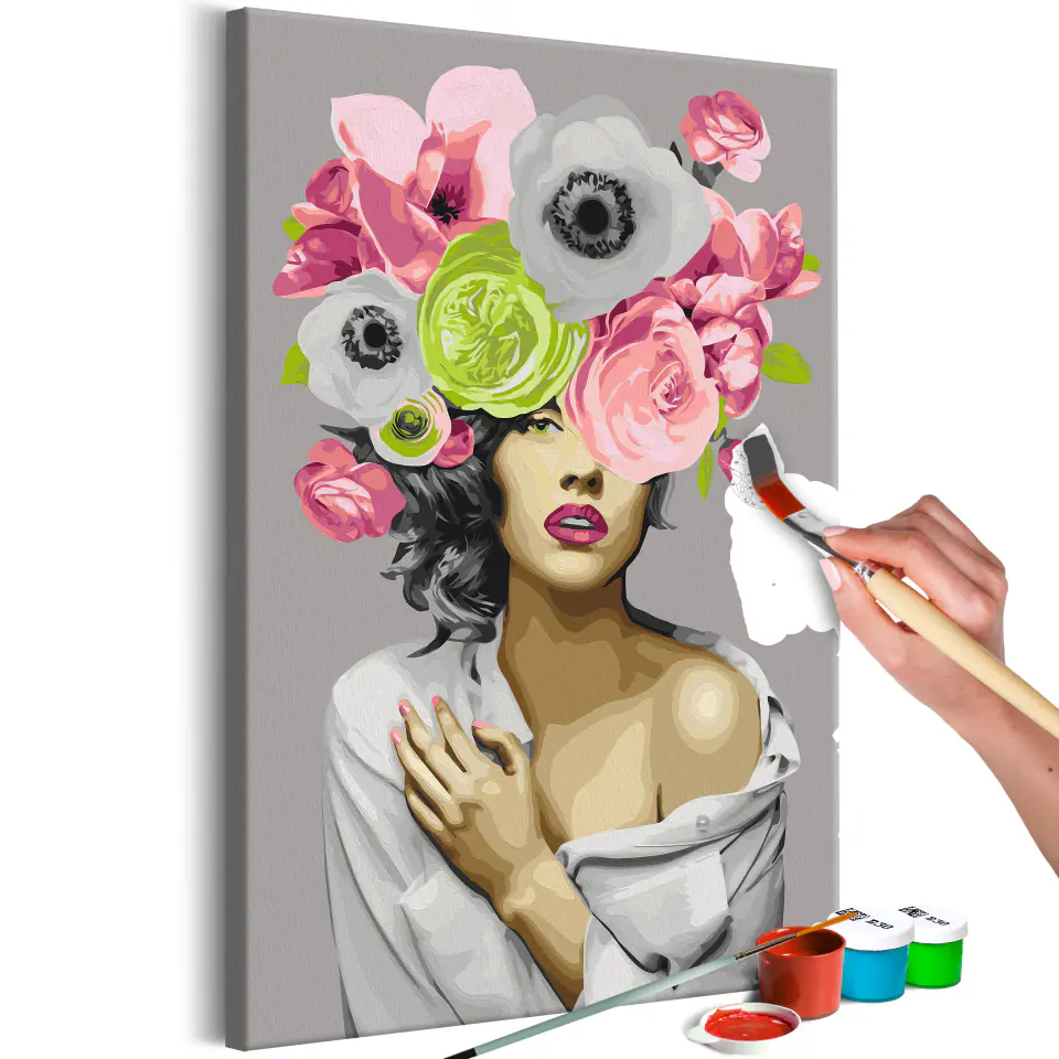 ⁨Self-painting - Big wreath (size 40x60)⁩ at Wasserman.eu