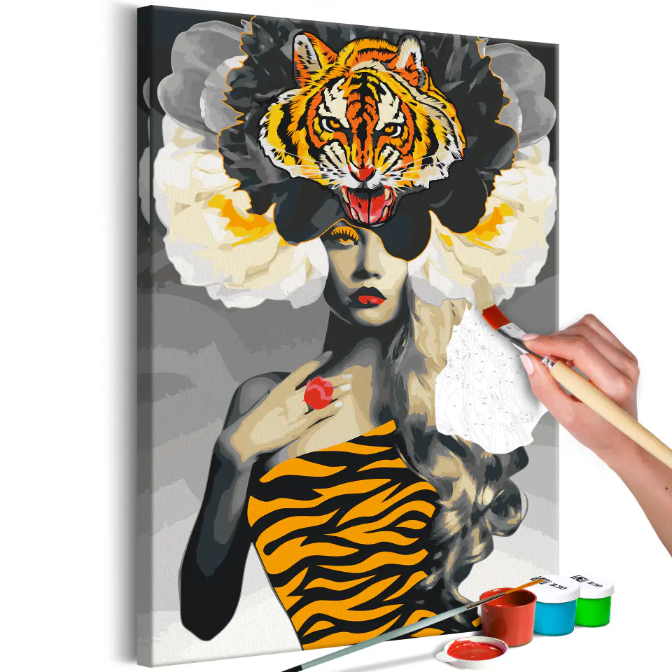 ⁨Self-painting - Tiger's eye (size 40x60)⁩ at Wasserman.eu