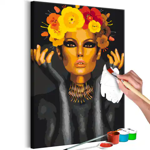 ⁨Obraz do samodzielnego malowania - Egipska bogini (rozmiar 40x60, wykończenie )⁩ w sklepie Wasserman.eu