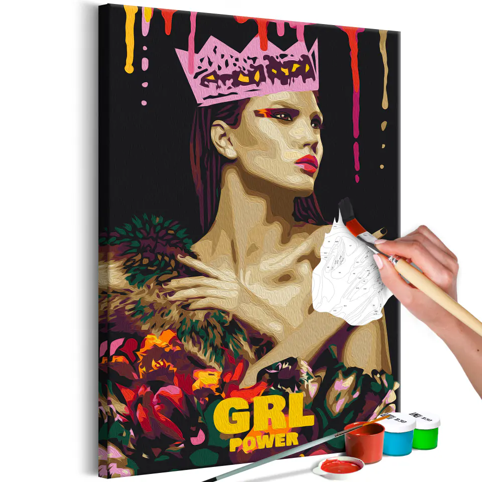 ⁨Self-painting - GRL Power (size 40x60)⁩ at Wasserman.eu