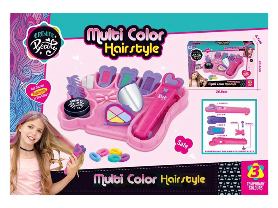 Chalk to paint your hair with accesdories at Wasserman.eu