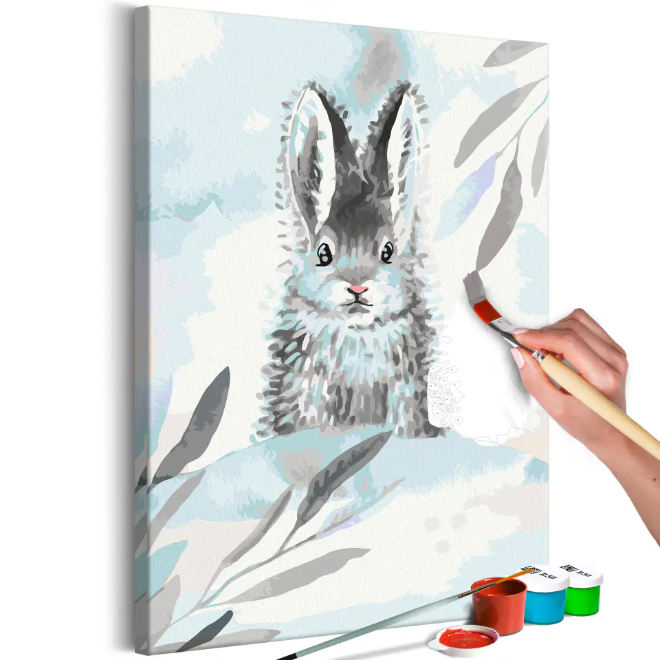 ⁨Self-painting - Cute rabbit (size 40x60)⁩ at Wasserman.eu