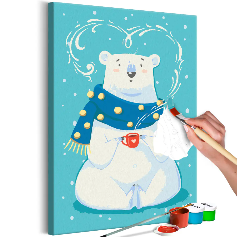 ⁨Self-painting - Hot chocolate lover (size 40x60)⁩ at Wasserman.eu