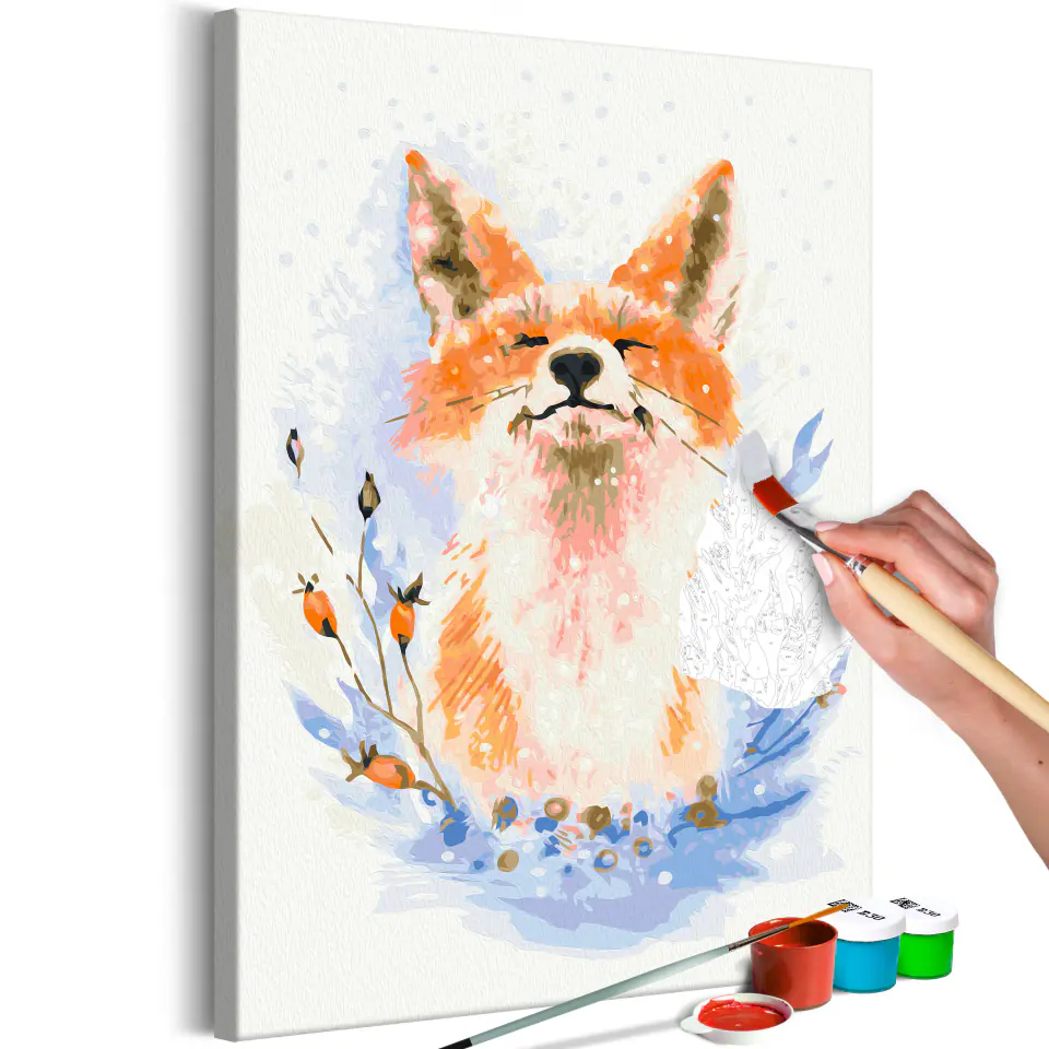 ⁨Self-painting - Dreamy fox (size 40x60)⁩ at Wasserman.eu