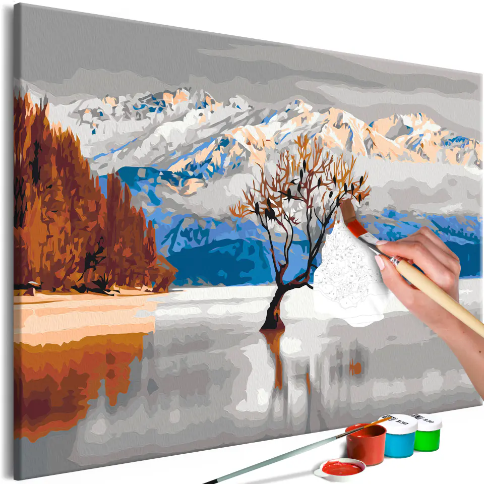 ⁨Self-painting - Lake Wanaka (size 60x40)⁩ at Wasserman.eu