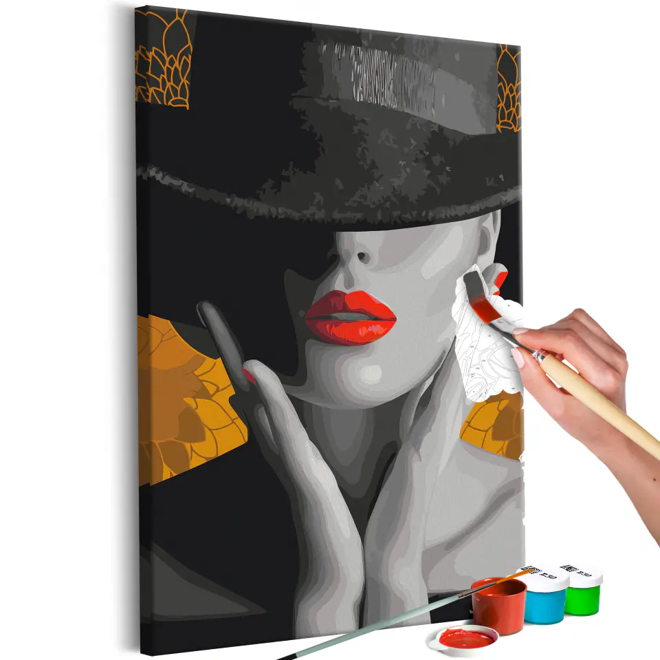 ⁨Self-painting - Elegant woman (size 40x60)⁩ at Wasserman.eu