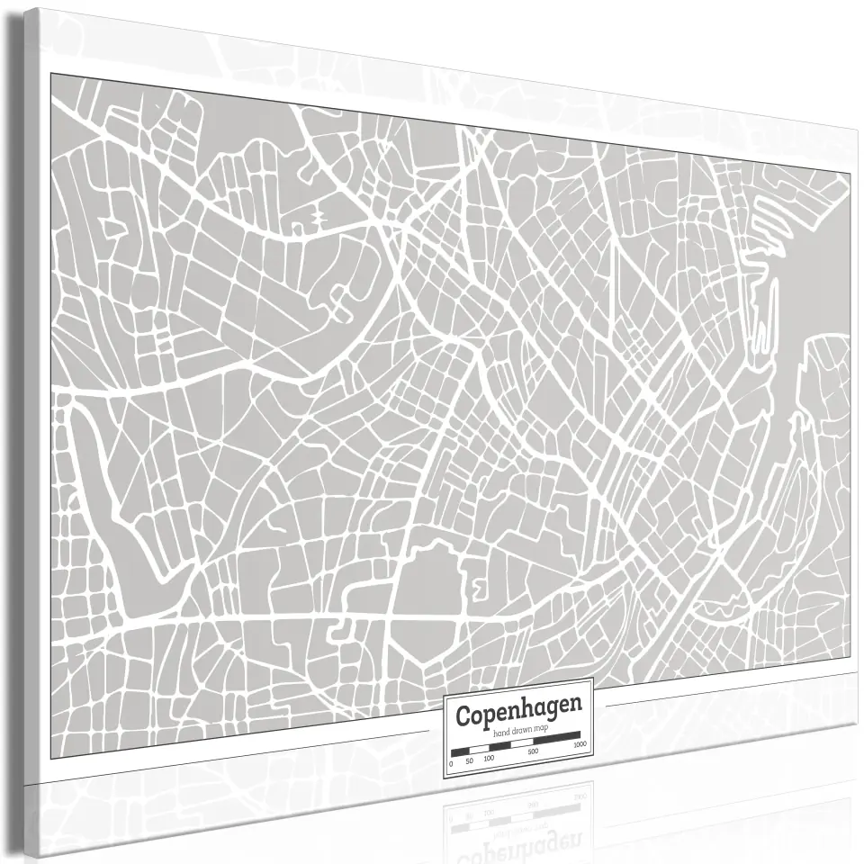 ⁨Picture - The capital of Denmark (1-piece) wide (size 60x40)⁩ at Wasserman.eu