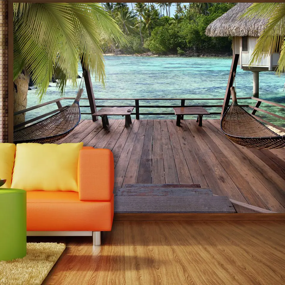 ⁨Wall mural - Summer rest (size 150x105)⁩ at Wasserman.eu