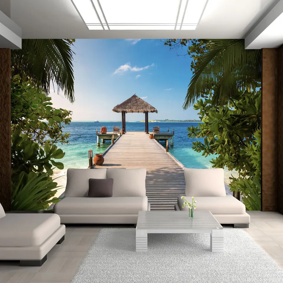 ⁨Self-adhesive wall mural - Hawaiian dream (size 98x70)⁩ at Wasserman.eu