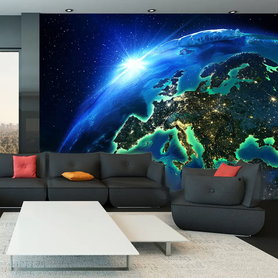 ⁨Self-adhesive mural - Blue planet (size 98x70)⁩ at Wasserman.eu