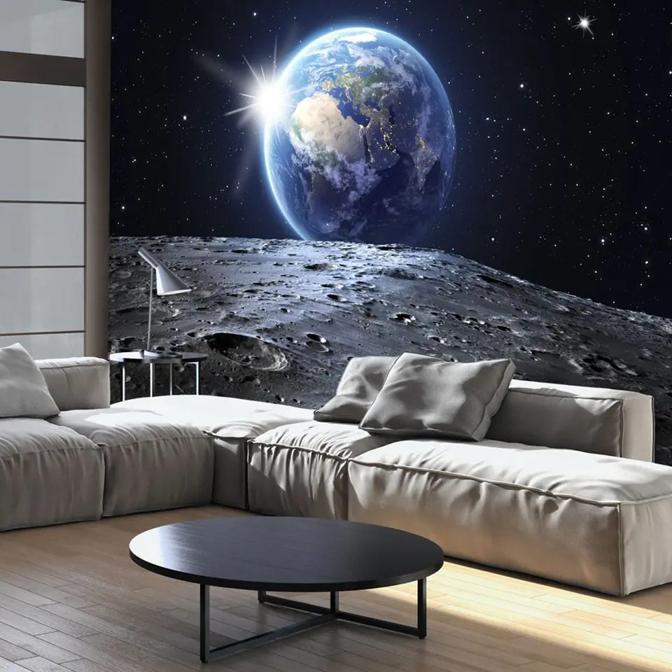 ⁨Self-adhesive mural - View of the Blue Planet (size 98x70)⁩ at Wasserman.eu