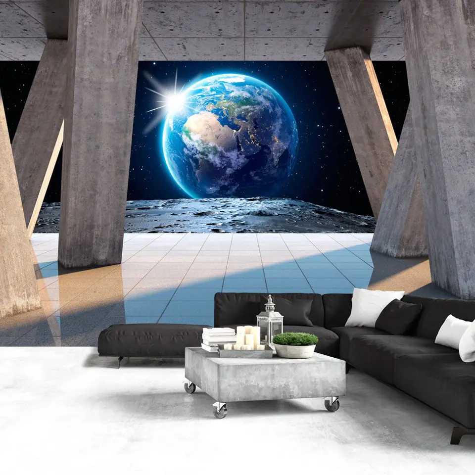 ⁨Fototapeta - Księżycowy spacer (rozmiar 392x280, wykończenie Samoprzylepna)⁩ w sklepie Wasserman.eu