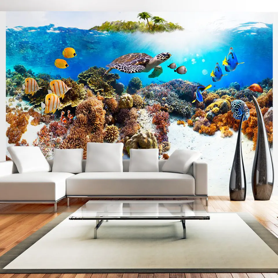 ⁨Wall mural - Coral reef (size 100x70)⁩ at Wasserman.eu