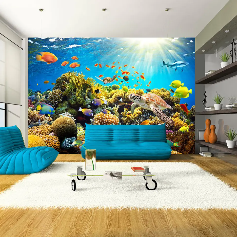 ⁨Self-adhesive wall mural - Underwater world (size 98x70)⁩ at Wasserman.eu