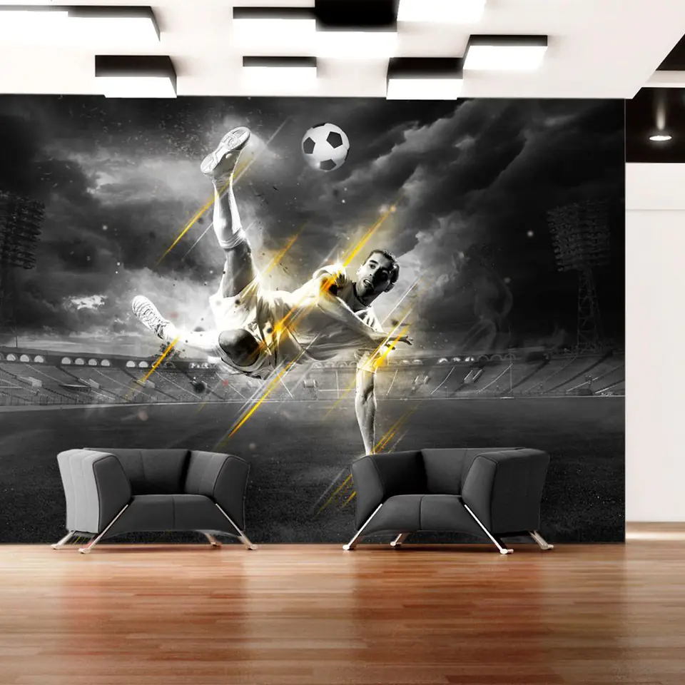 ⁨Fototapeta - Legenda futbolu (rozmiar 98x70, wykończenie Samoprzylepna)⁩ w sklepie Wasserman.eu