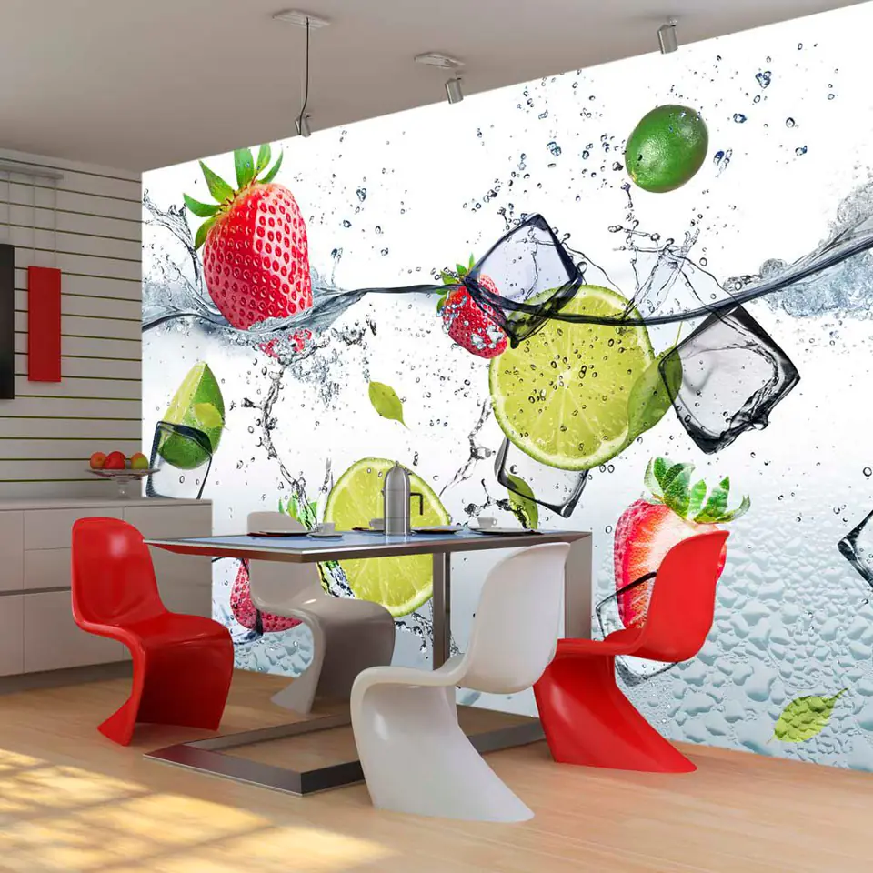 ⁨Self-adhesive mural - Fruit cocktail (size 98x70)⁩ at Wasserman.eu