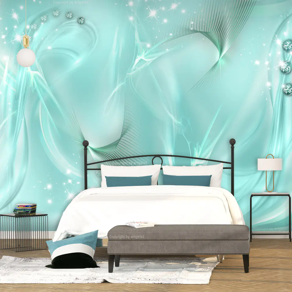 ⁨Self-adhesive mural - Enchanted turquoise (size 147x105)⁩ at Wasserman.eu