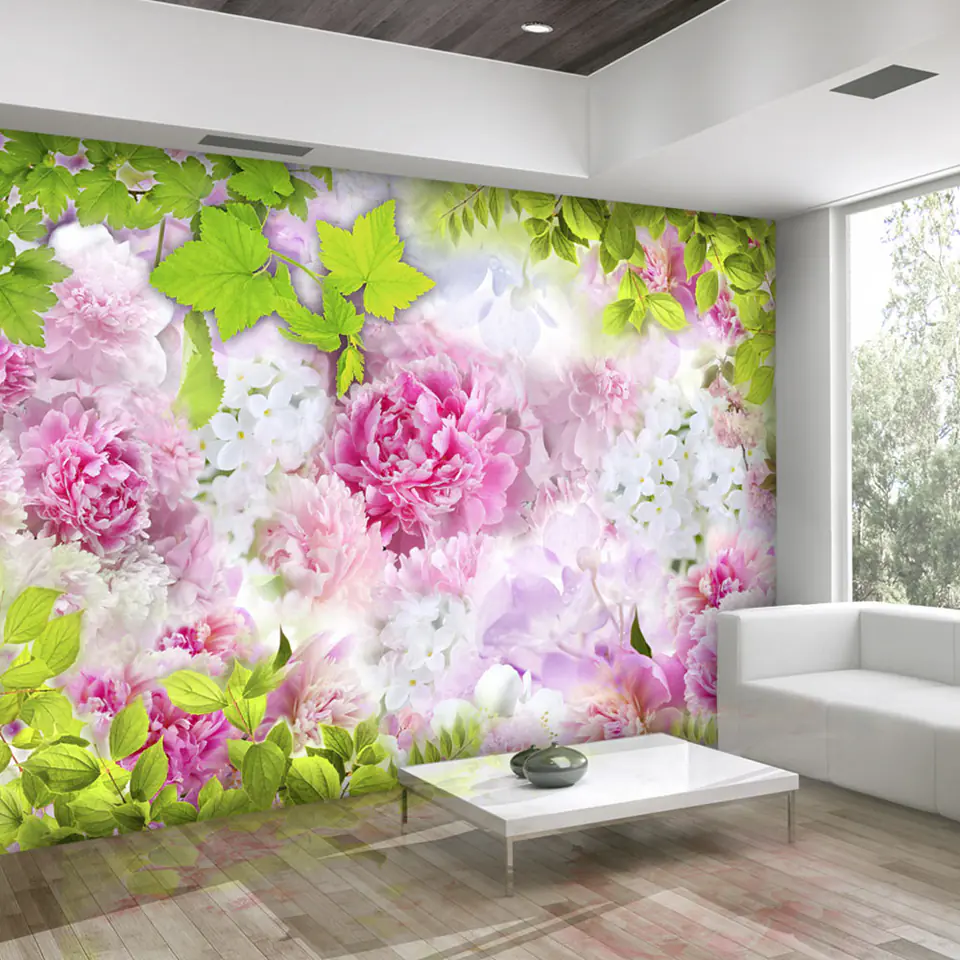 ⁨Self-adhesive wall mural - Peonies (size 196x140)⁩ at Wasserman.eu