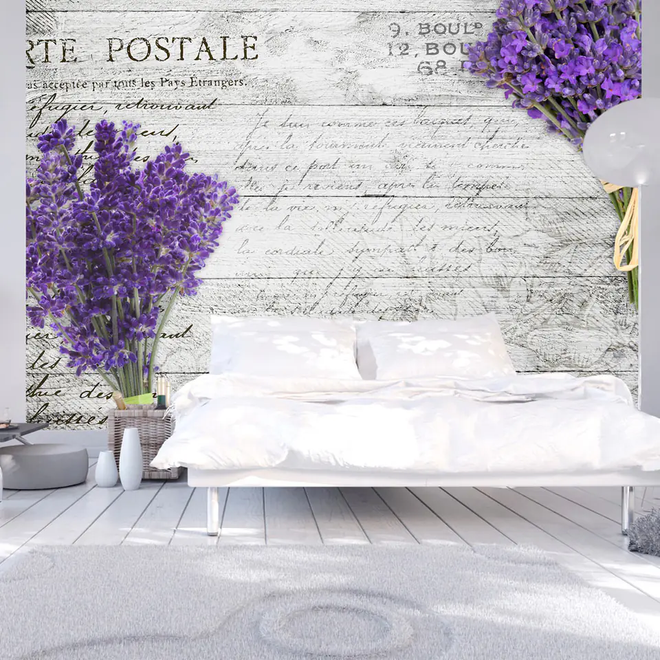 ⁨Wall mural - Lavender postcard (size 400x280)⁩ at Wasserman.eu