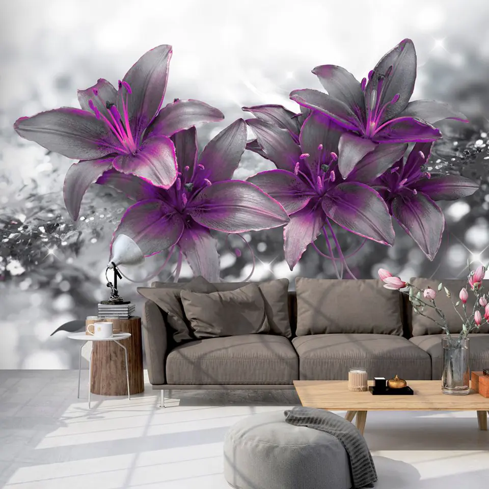 ⁨Wall mural - The secret of lilies (size 100x70)⁩ at Wasserman.eu