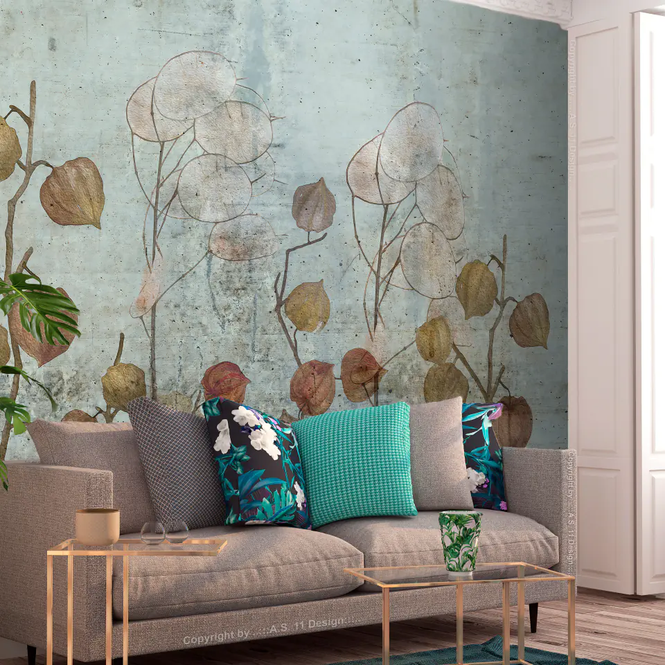 ⁨Fototapeta - Malowana lunaria (rozmiar 98x70, wykończenie Samoprzylepna)⁩ w sklepie Wasserman.eu