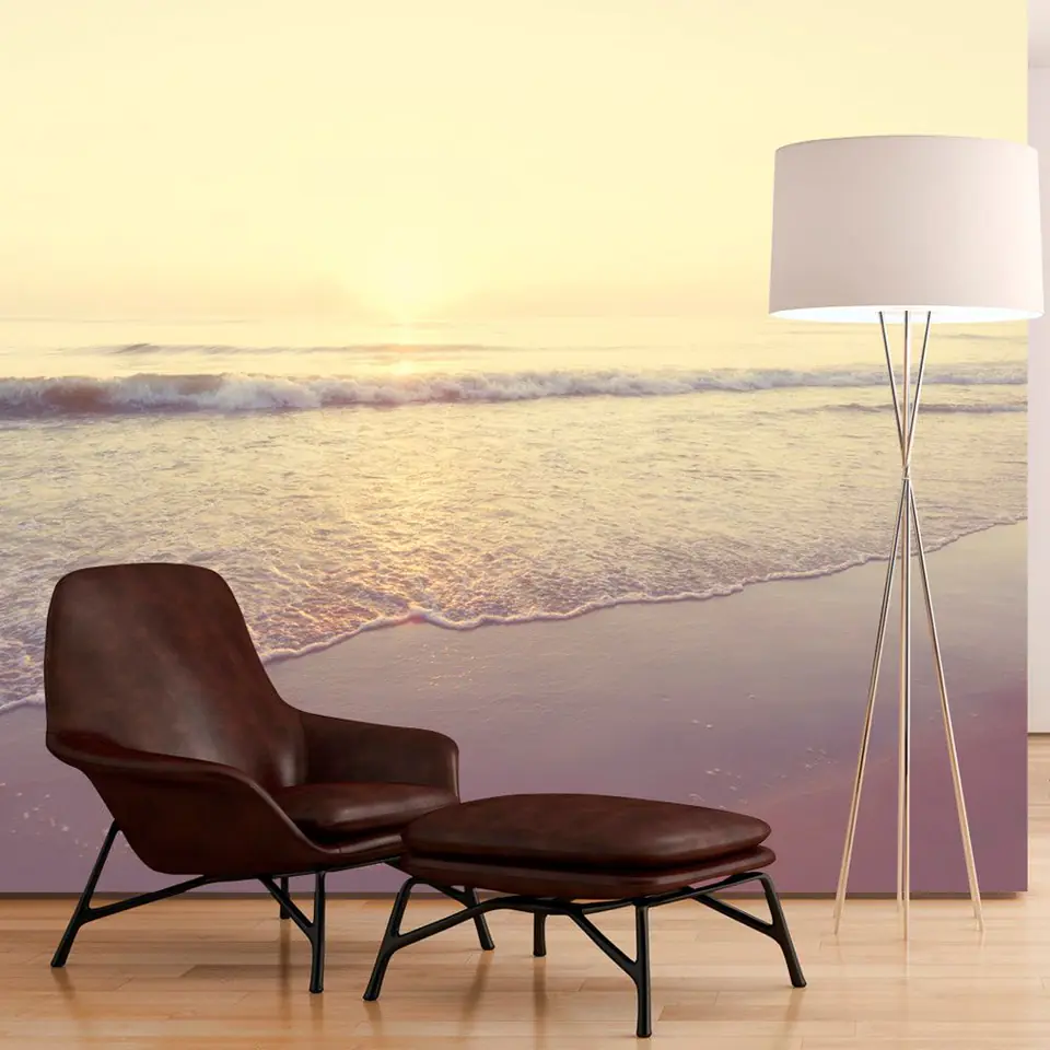 ⁨Wall mural - Morning on the beach (size 100x70)⁩ at Wasserman.eu