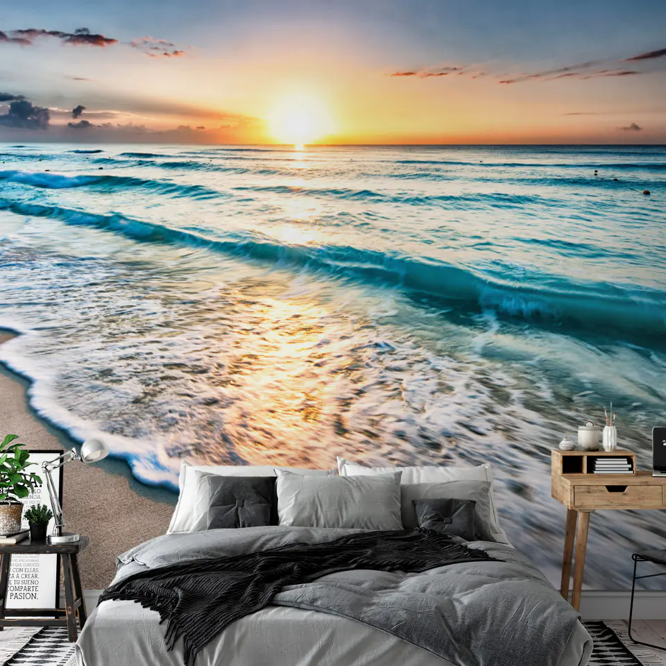 ⁨Wall mural - Walk along the seashore (size 100x70)⁩ at Wasserman.eu