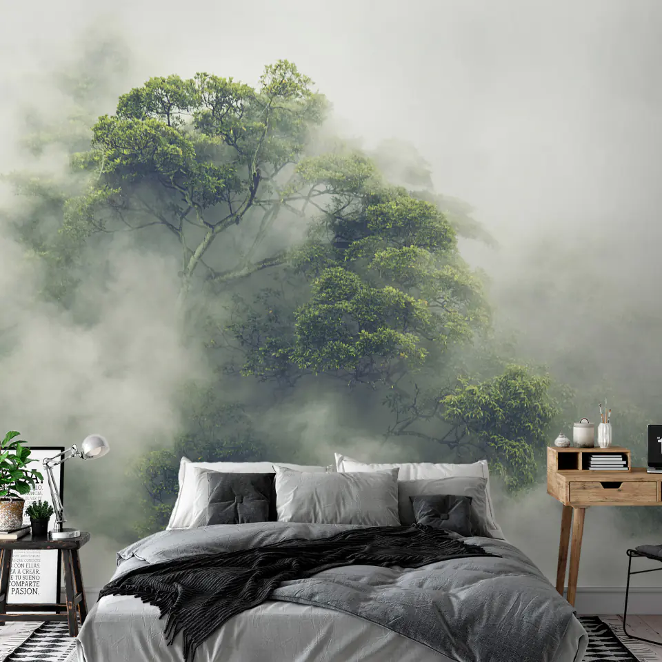 ⁨Self-adhesive wall mural - Misty Amazonia (size 98x70)⁩ at Wasserman.eu