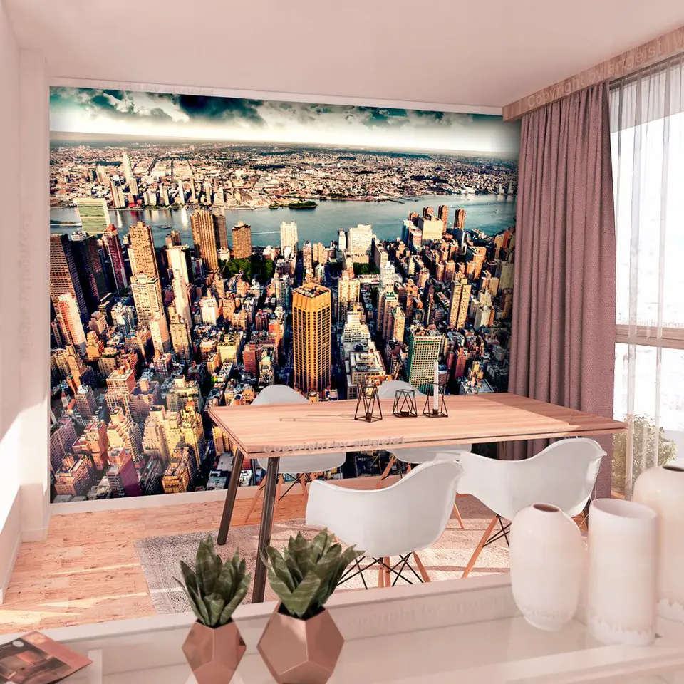 ⁨Wall mural - New York from a bird's eye view (size 100x70)⁩ at Wasserman.eu