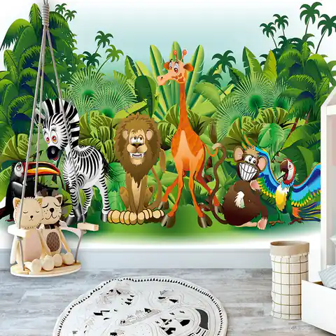 ⁨Fototapeta - Zwierzęta dżungli⁩ w sklepie Wasserman.eu