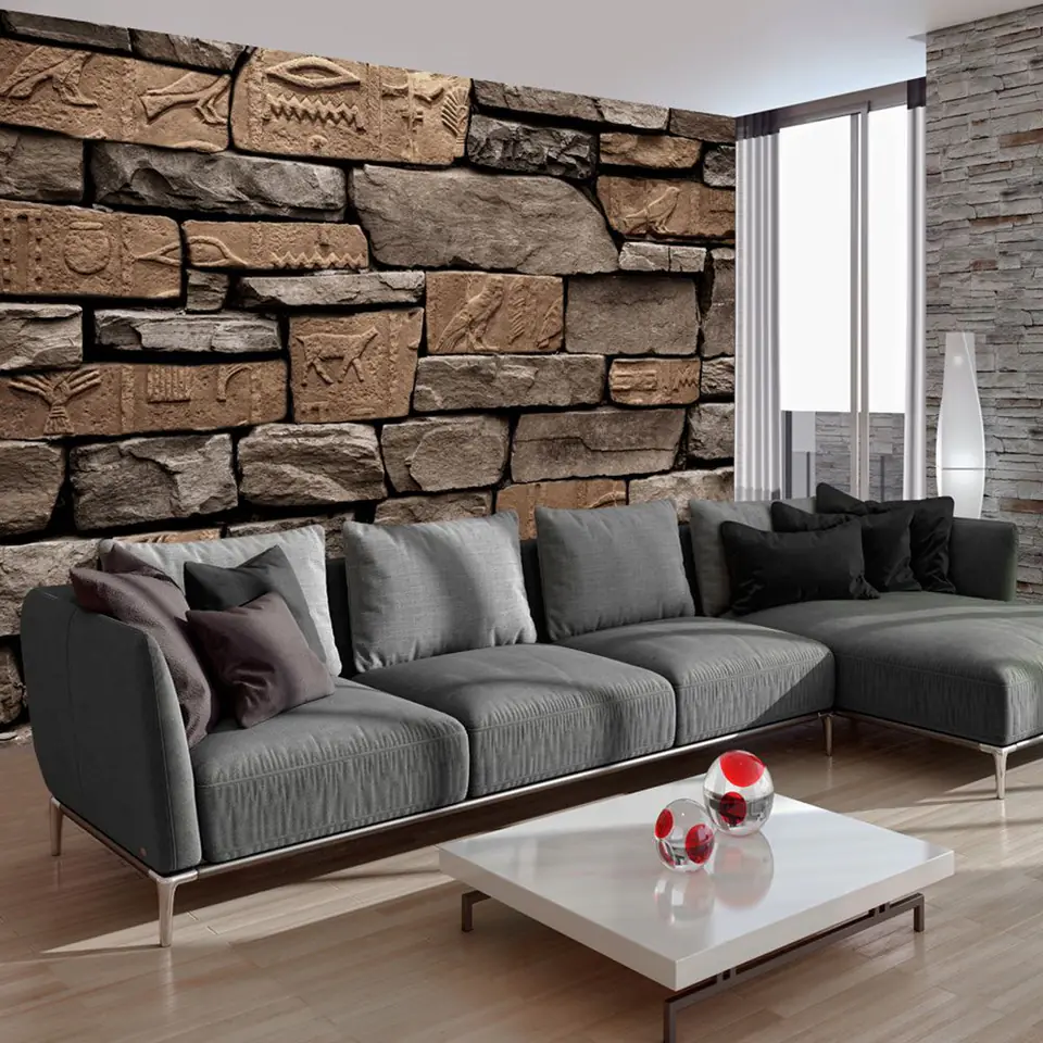 ⁨Self-adhesive mural - Egyptian stone (size 147x105)⁩ at Wasserman.eu