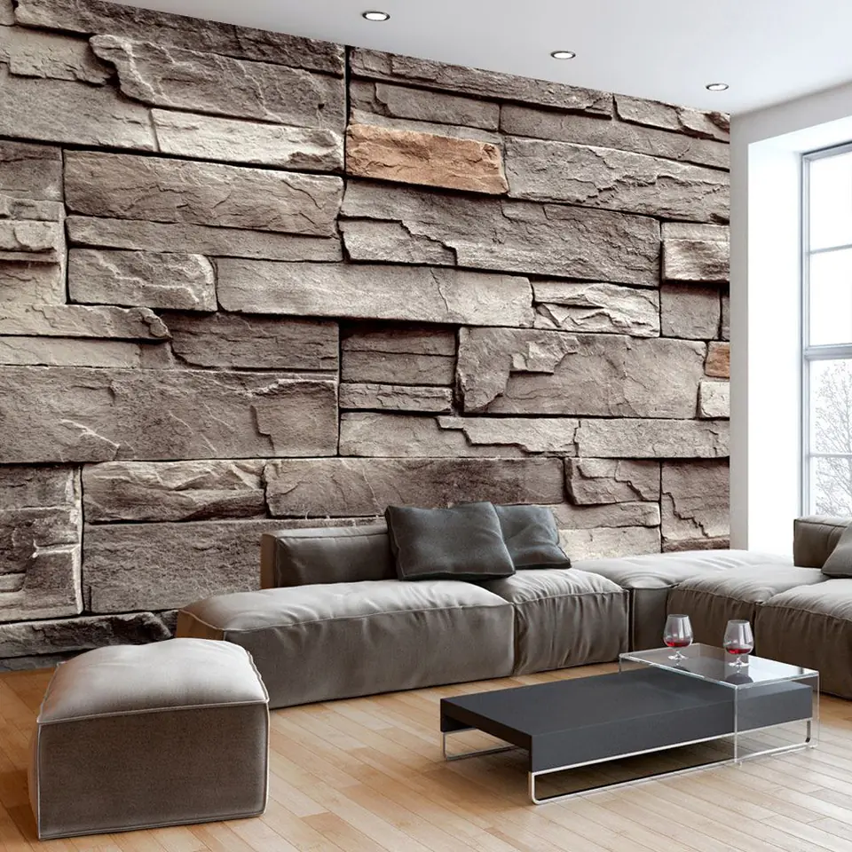 ⁨Self-adhesive wall mural - Wall of silence (size 98x70)⁩ at Wasserman.eu