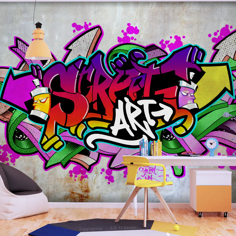 ⁨Self-adhesive mural - Street classics (color) (size 98x70)⁩ at Wasserman.eu