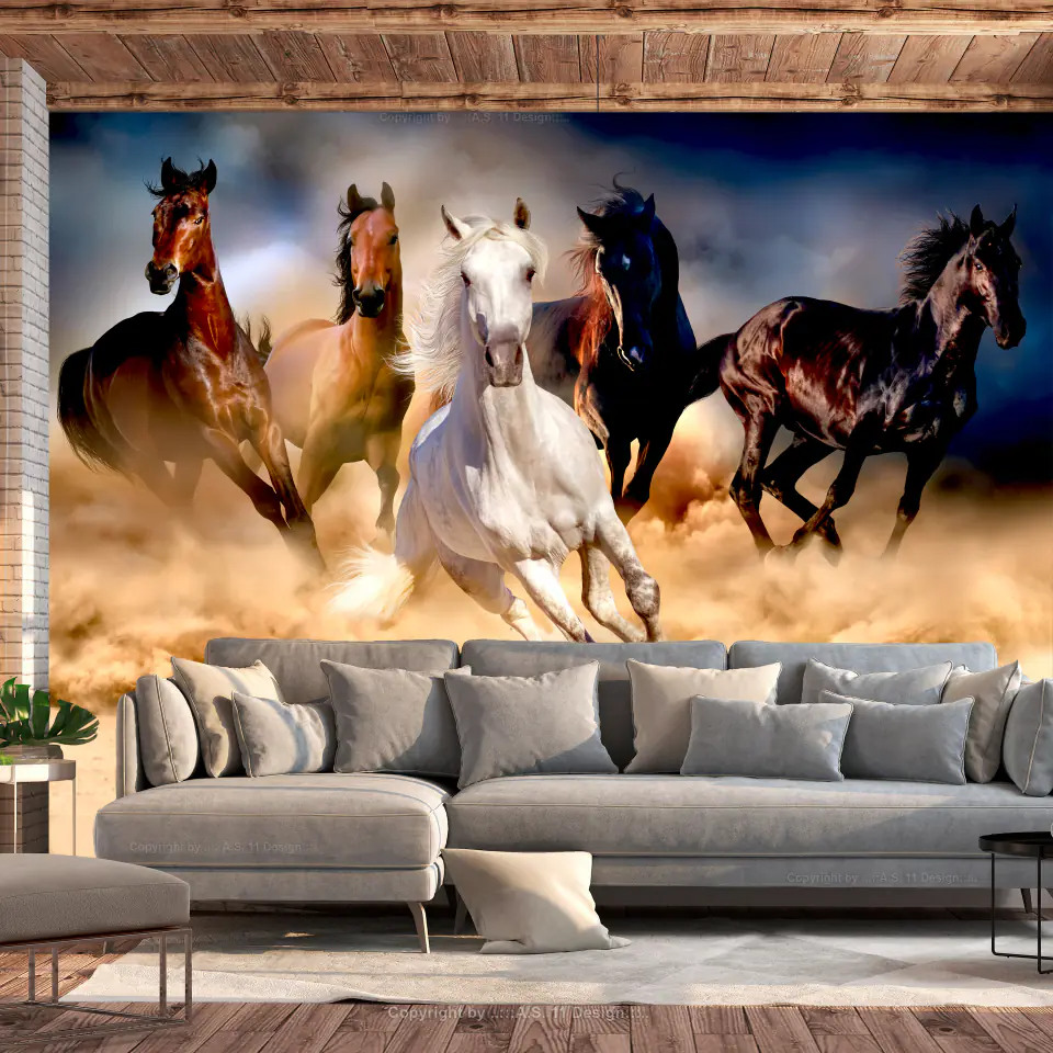 ⁨Self-adhesive mural - Frenzy (size 98x70)⁩ at Wasserman.eu