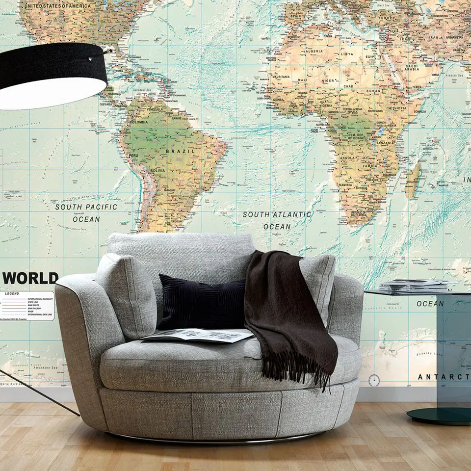 ⁨Self-adhesive wall mural - Beautiful world (size 98x70)⁩ at Wasserman.eu
