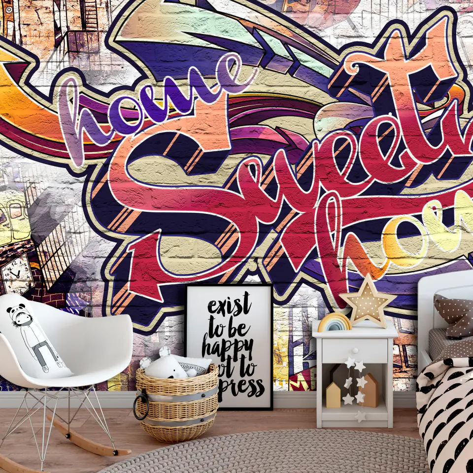 ⁨Fototapeta - Odjazdowe graffiti (rozmiar 200x140, wykończenie Standard)⁩ w sklepie Wasserman.eu