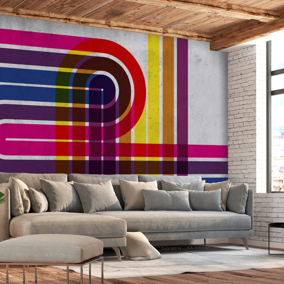 ⁨Wall mural - Technicolor (size 100x70)⁩ at Wasserman.eu