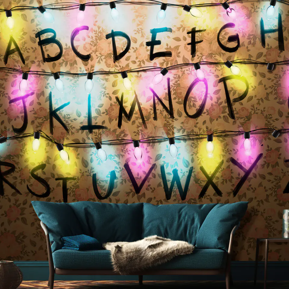 ⁨Self-adhesive wall mural - Strange message (size 98x70)⁩ at Wasserman.eu