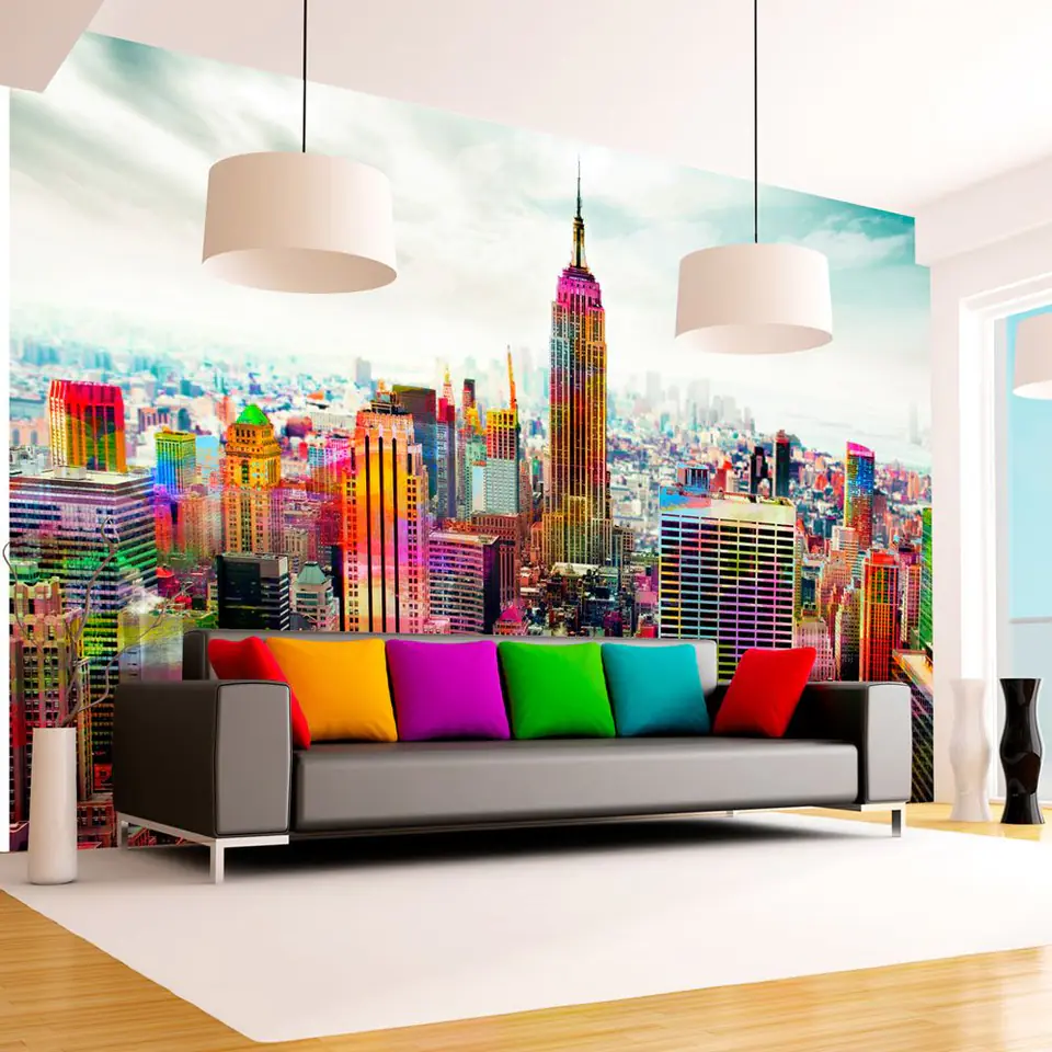 ⁨Wall mural - Colors of New York City (size 400x280)⁩ at Wasserman.eu