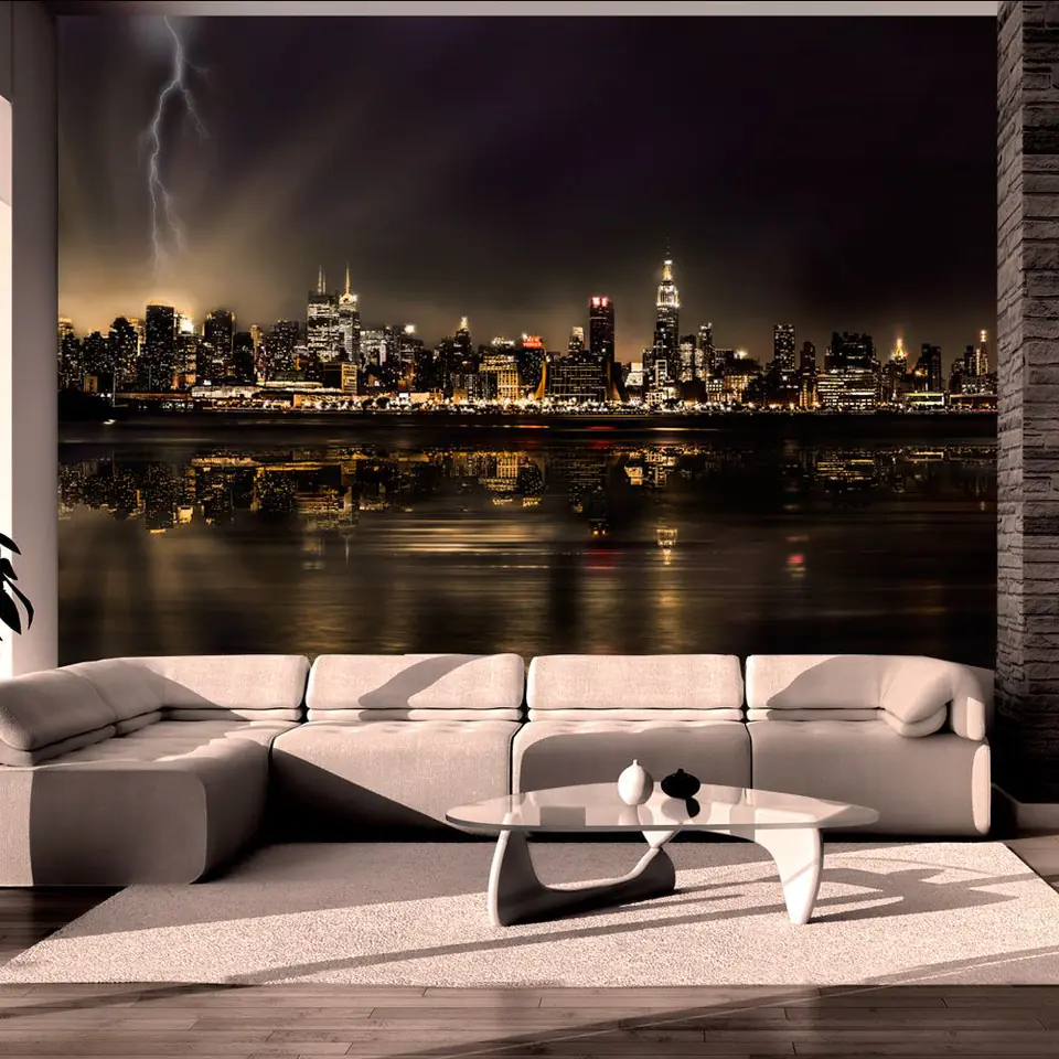 ⁨Wall mural - Storm in New York (size 100x70)⁩ at Wasserman.eu