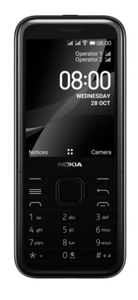 Mobile phone 8000 4G Dual SIM black at Wasserman.eu